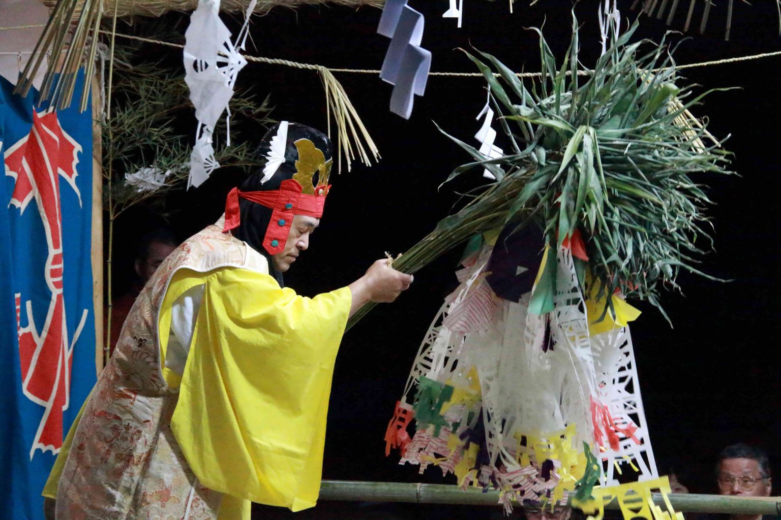 五行幡割り